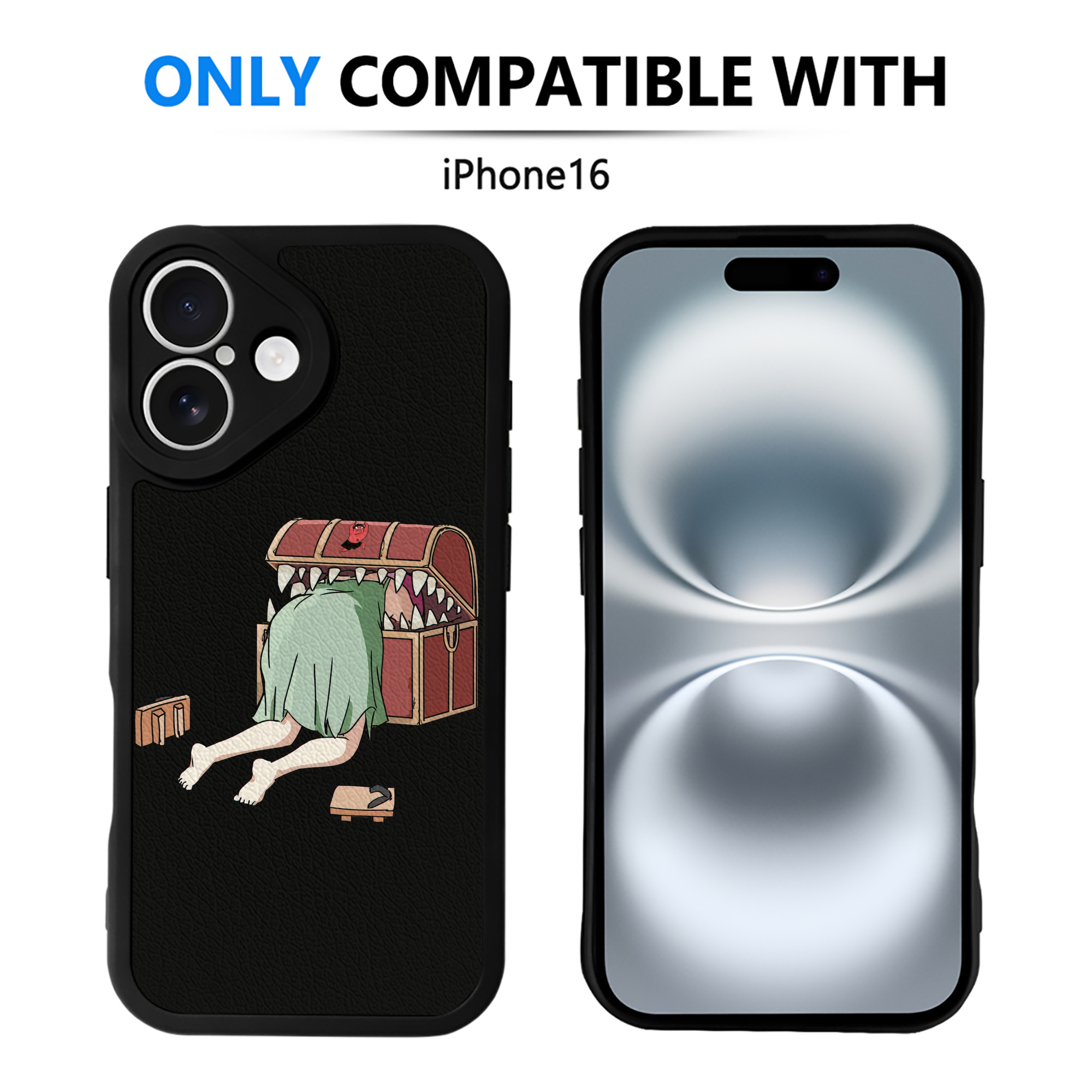（画像用） 葬送のフリーレン Frieren 【iPhone 16シリーズ対応】シリコンスマホケース（レザー調） 材質：シリコン